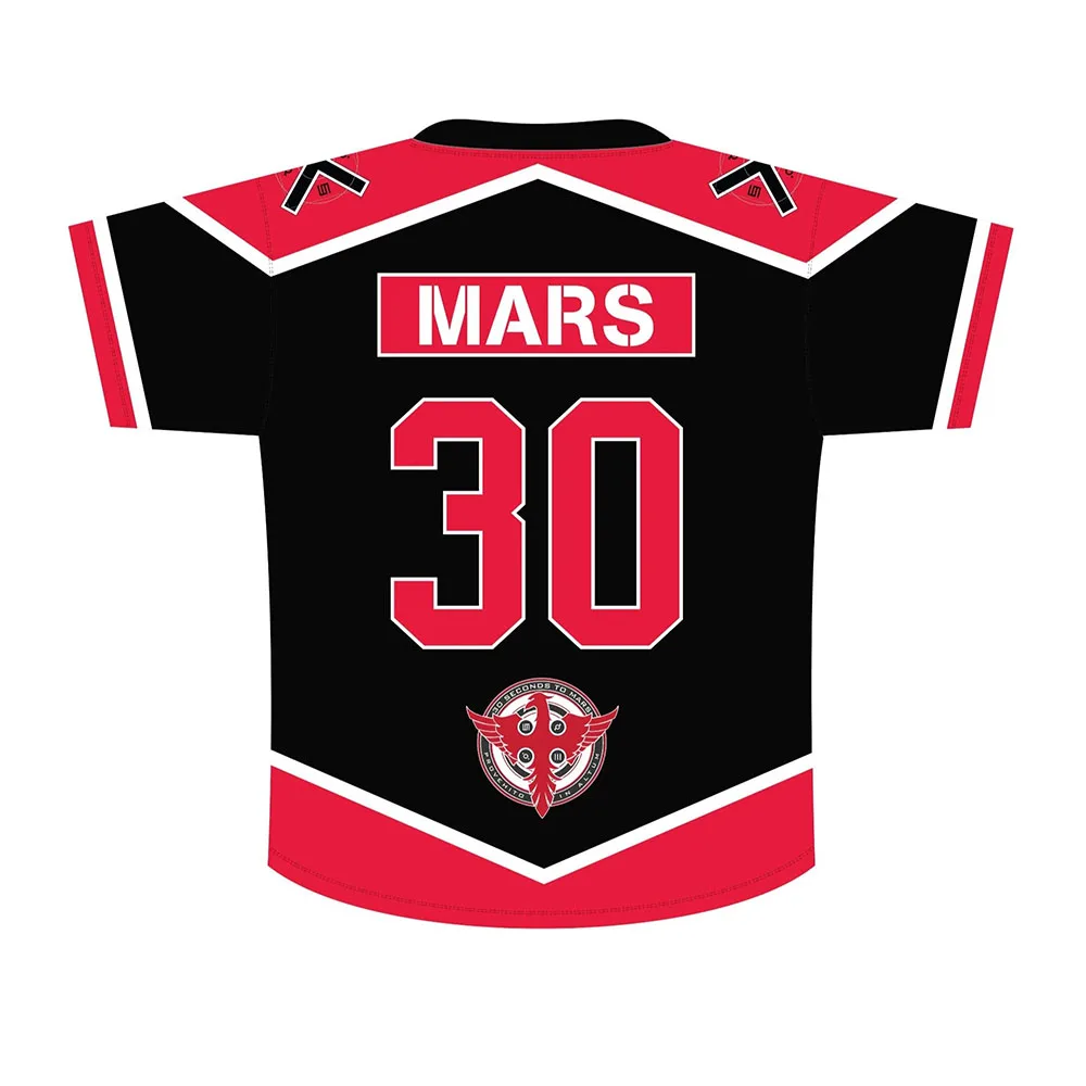 Thirty Seconds To Mars Jersey V-neck Short Sleeve Casual Men/Women T-shirt  Streetwear Heavy Mental Band Design 3D Print Tees