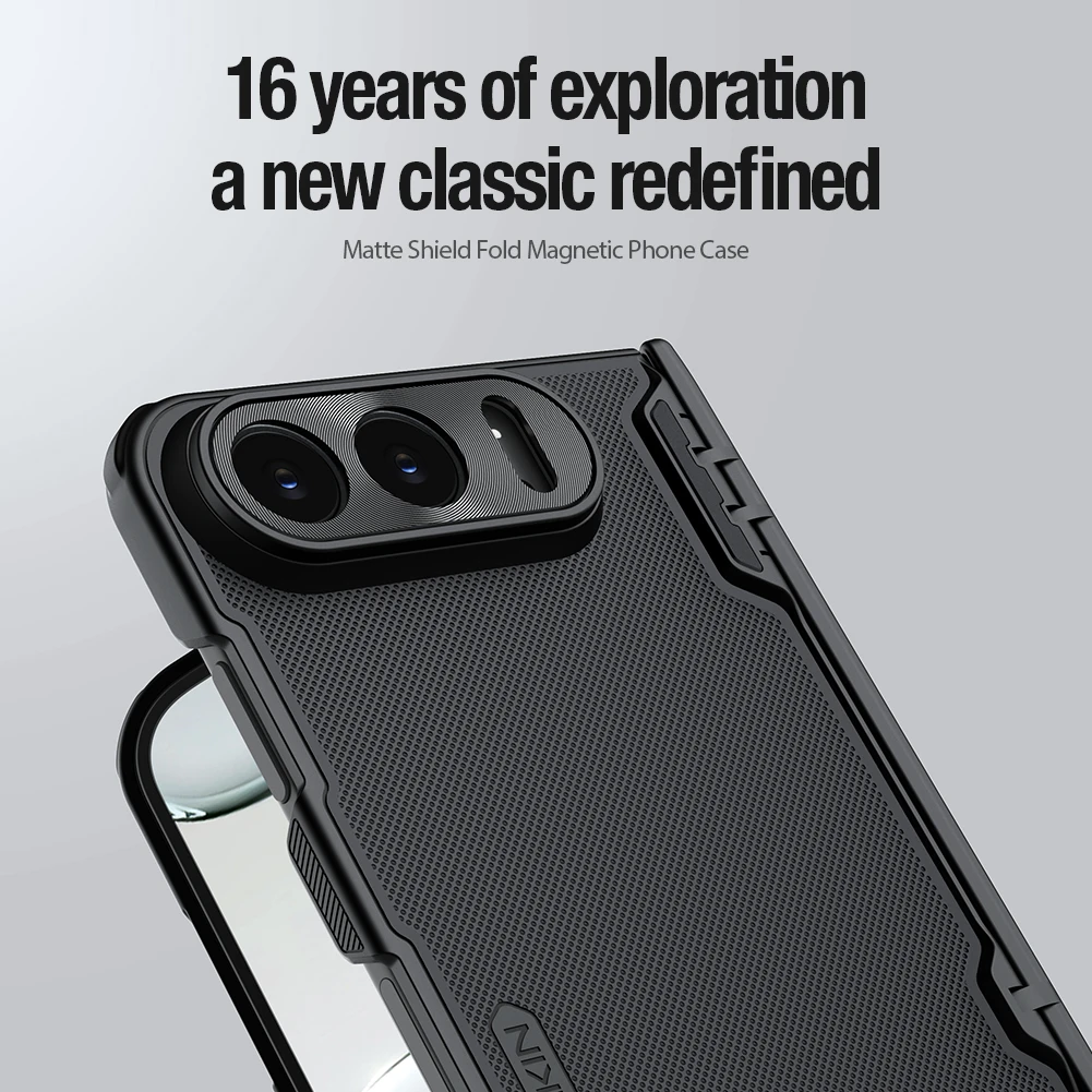 Nillkin For Apple iPhone Duo Case Super Frosted Shield Fold Magnetic Matte Hard PC Cover Protection Phone Case