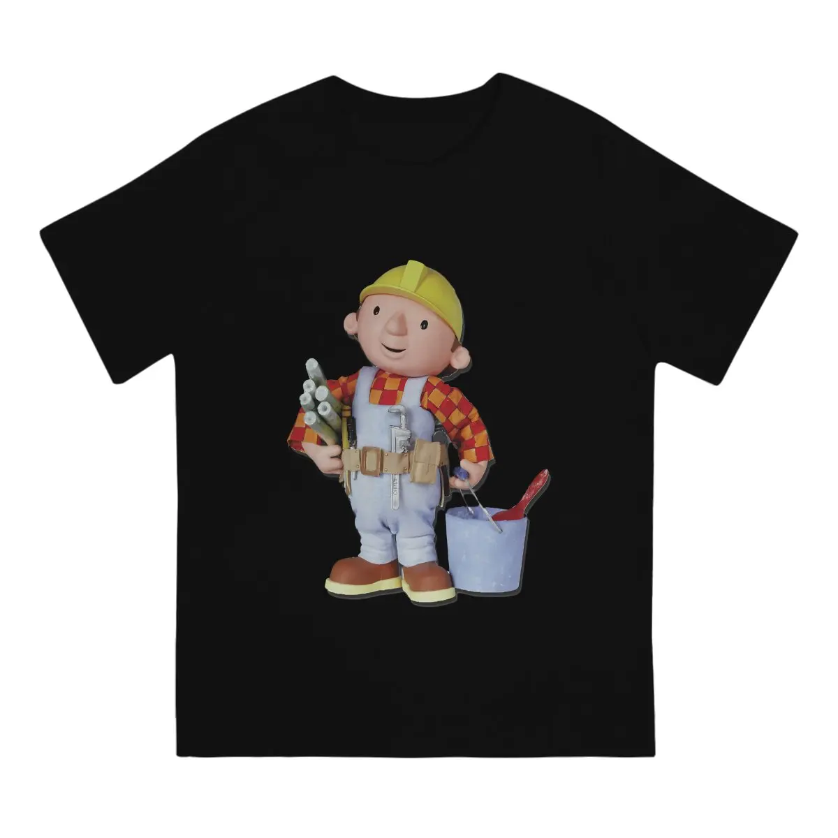 Painter Bob The Builder T Shirt Gothic Crewneck TShirt Harajuku Tops Polyester