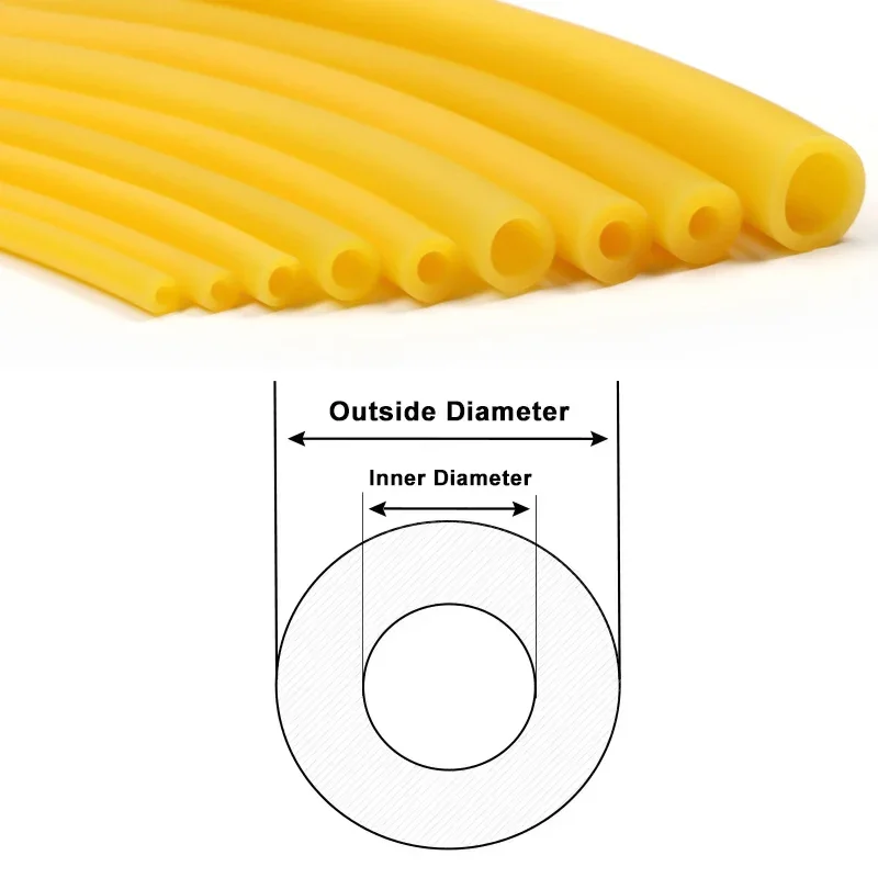 3/5/10m Latex-Gummischläuche ID1.6/1.7/1.8/2/3/4/5/6/8mm für Schleudern, Katapulte und Speerguns – Elastische Gummibänder und Schläuche – Detail 1