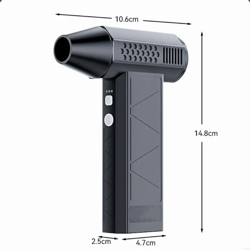 D5BB Rechargeable Air Duster And Blower 3 Speed Setting 130000RPM Cordless Portable For Keyboards Electronics Car Maintenance