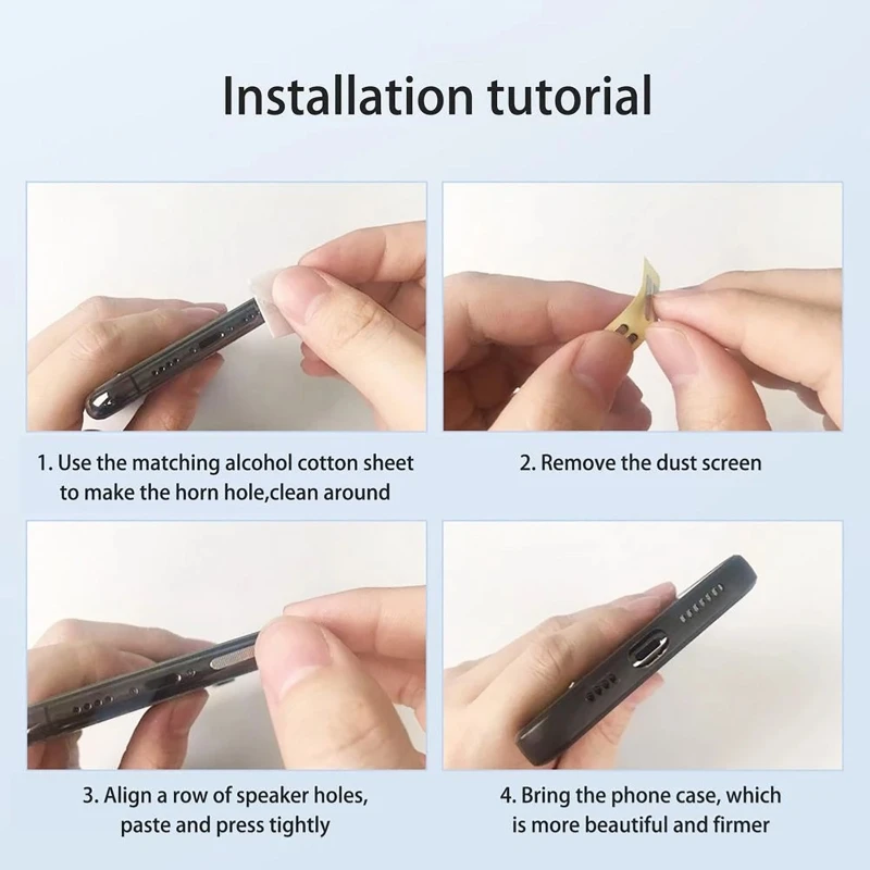 Y5LC Anti-corrosão Metal Pow Proof Net para iPhone12/13 Horn for Protection