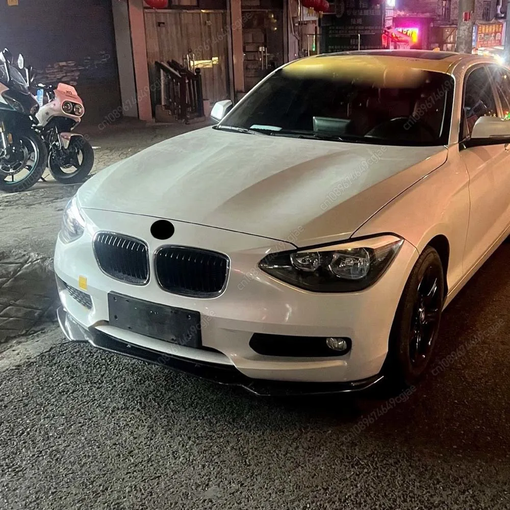 

For BMW 1 Series F20 F21 116i 118i 120i 2011 To 2019 3Pcs Car Front Bumper Spoiler Lip Diffuser Canard Splitter Gloss Black Trim