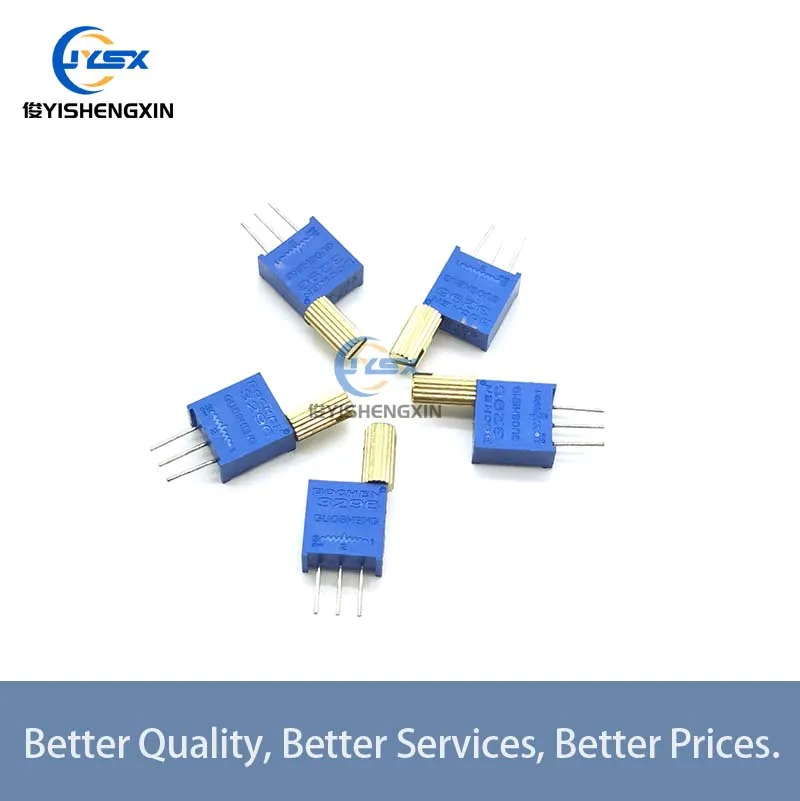 5PCS 3296W Potencjometr z uchwytem RezystancjaOhm Trymer Trymer 1K 2K 5K 10K 20K 50K 100K 200K 500K 1M ohm 100R 200R 500R
