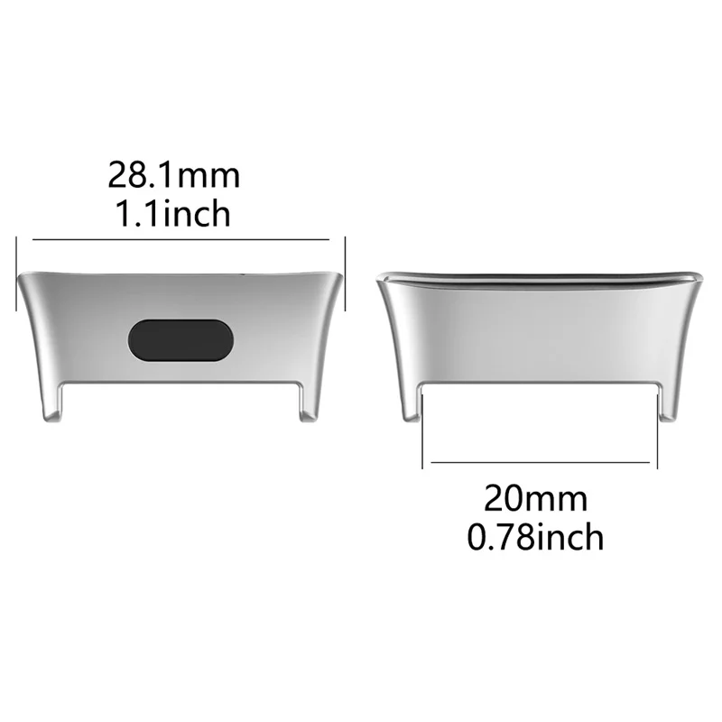 20mm Watch Strap Wristband Metal Connector Head For Redmi Watch3 Mi Watch Lite3 SmartWatch Metal Protective Frame Accessories