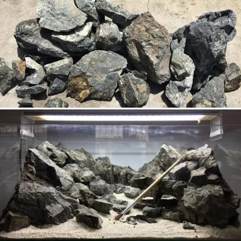 100g 250g 500g Natural Aquarium Decor Stone Rockery Landscaping Fish Tank Great Professional Stone Decoration for Fish Tank