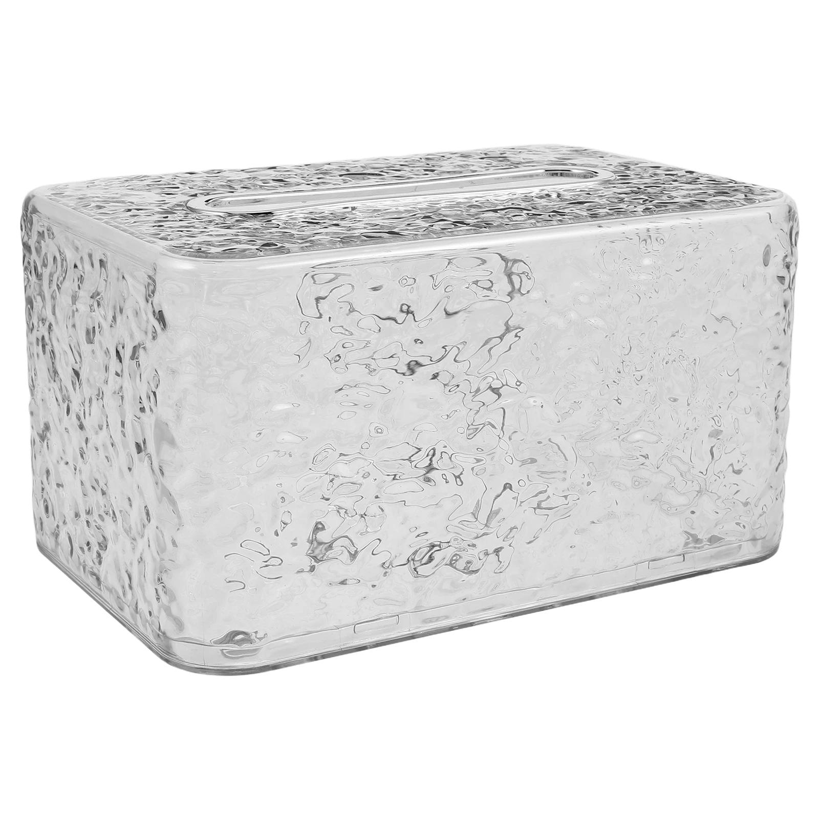 

Tissue Box Container Multifunctional Desktop Organizer for Home Office Rectangular Paper Tissue Storage Box Silver Cover Car