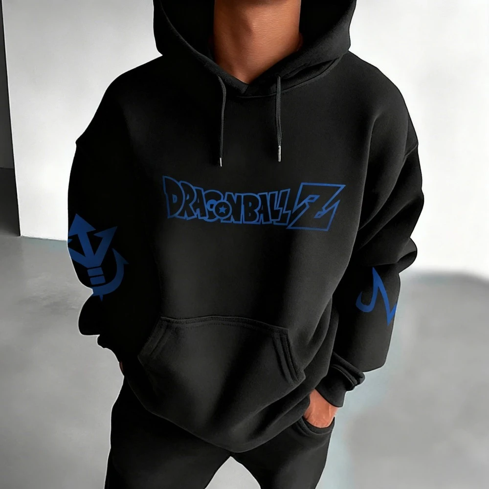 DRAGON BALL Men's Hoodie Sweatshirt Son Goku Anime Spring Autumn and Winter Boys Cotton Y2k Long-sleeved Parent-child Outfit