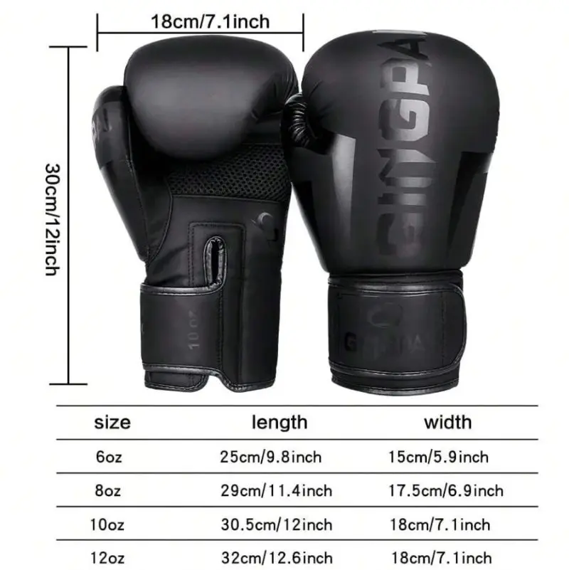 6/8/10/12Oz Kids Adult Boxing Gloves Sanda Sparring Muay Thai Mma Karate Punch Training Mitts Kickboxing Gloves for Men Women