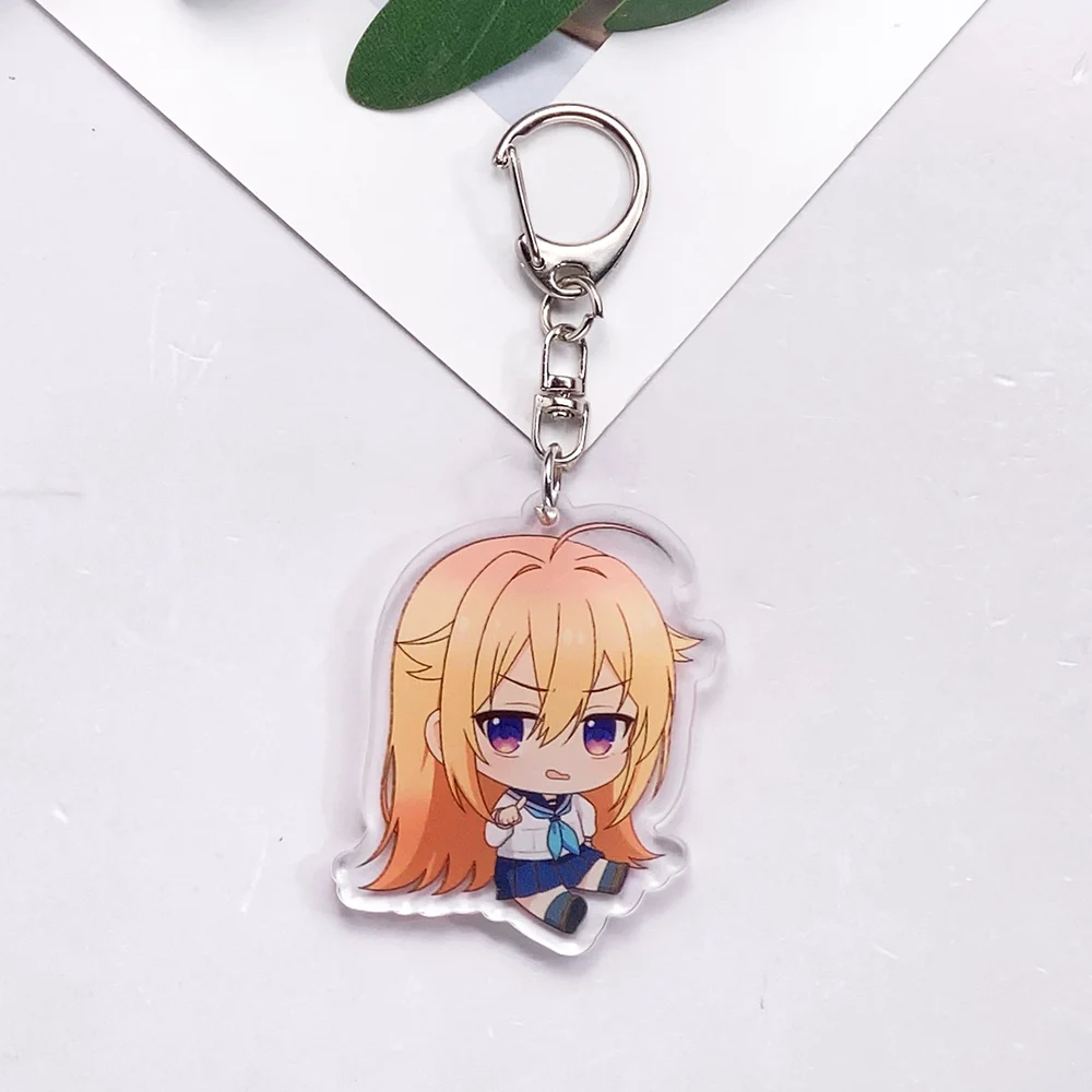 Anime Characters Kano Noko Funny Acrylic Cute Keychain Accessories Bag Charm Creative Backpack Pendant Keyring Gifts For Fans