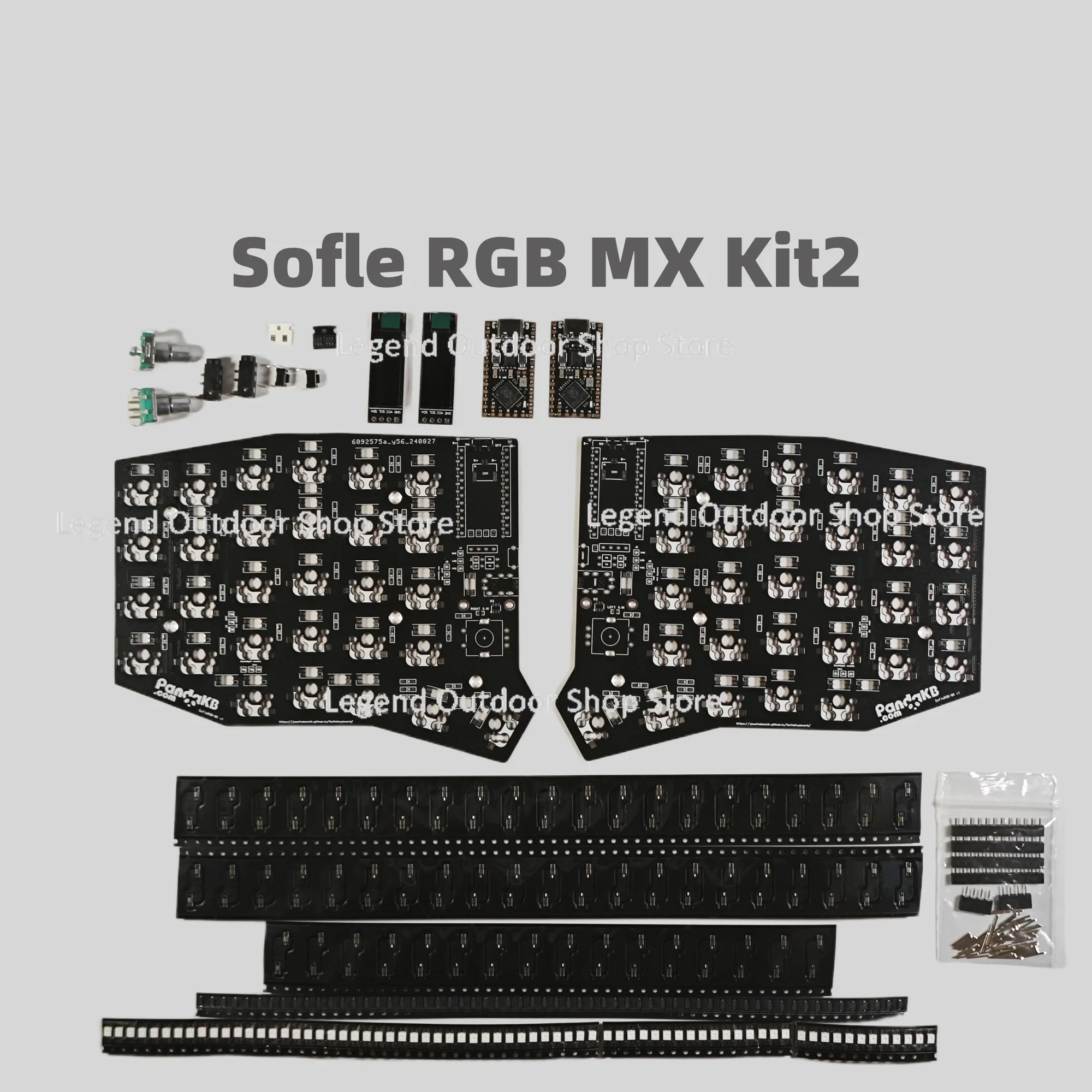 Sofle RGB MX axis version, split keyboard circuit board material pack PCB Kit