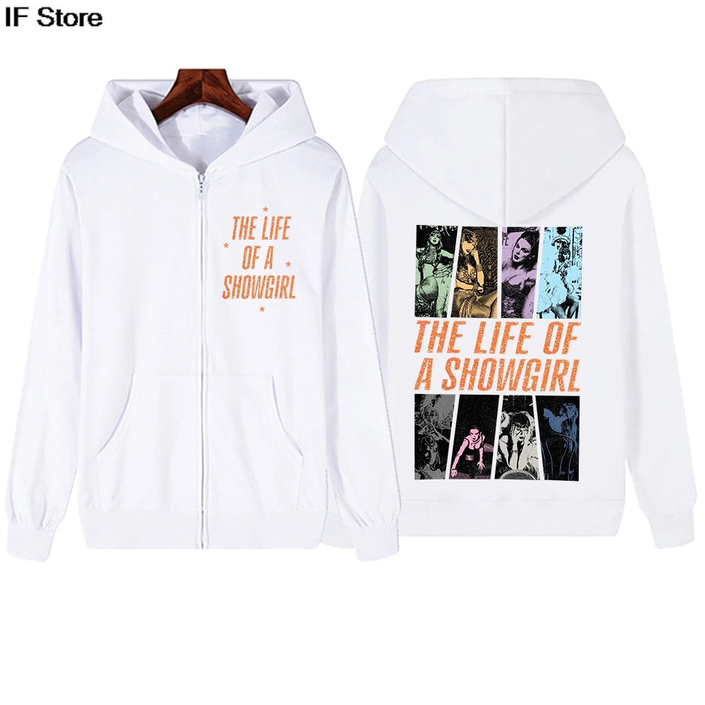 حياة فتاة Showgirl TS قلنسوة بسحاب Harajuku الهيب هوب البلوز القمم الجديدة في هوديس وبلوزات Kpop الرجال النساء هوديس y2k #3