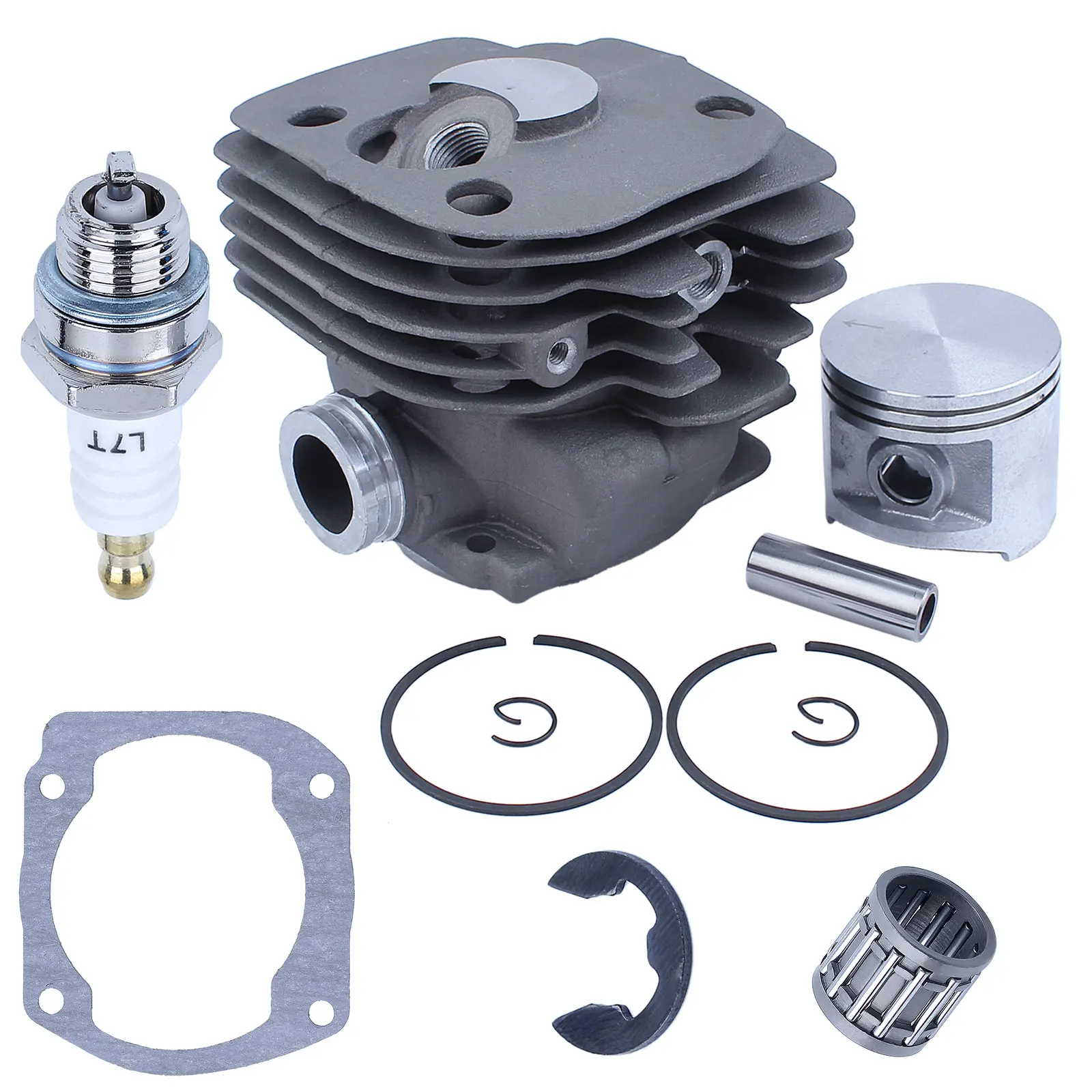 Imagem -03 - Nikasil Placado Cilindro Pistão Rolamento Junta 50 mm Kit Fit Husqvarna 365 371 372 xp 362 Motosserra Stroke Motor Parts