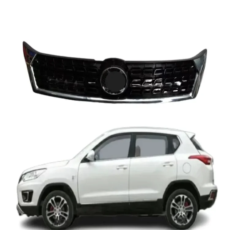High-Quality BAIC x35 car grills with badges Plastic Grille Front Hood Mesh Bumper For baic A00042656