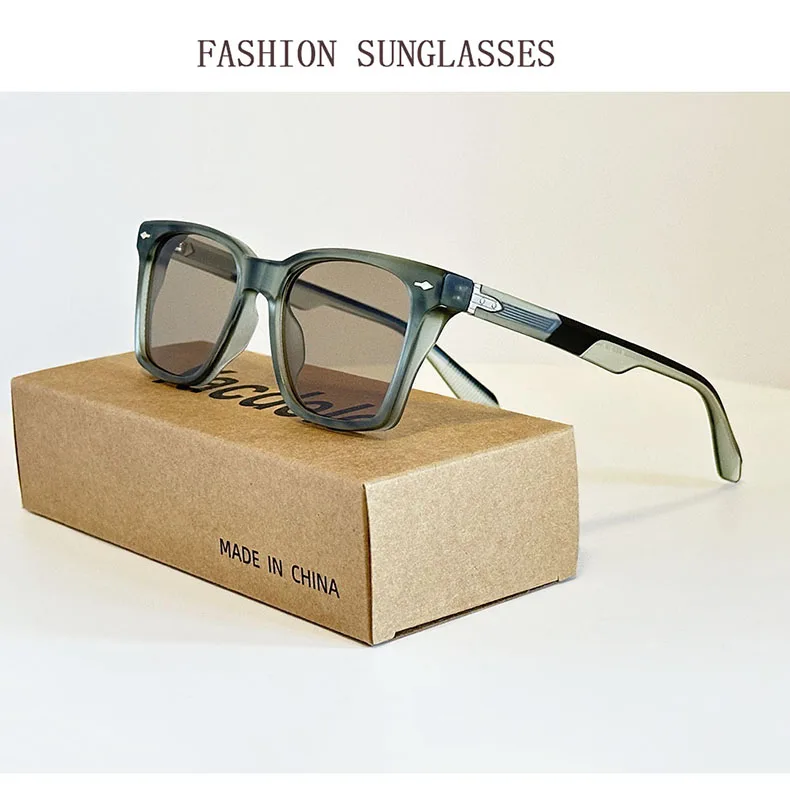 2025 quadratische Sonnenbrille Frauen Trendy Vintage Sonnenbrille Männer Luxus Mode Gläser Dropshipping Gafas De Sol Hombre Sonnenbrille – Detail 2