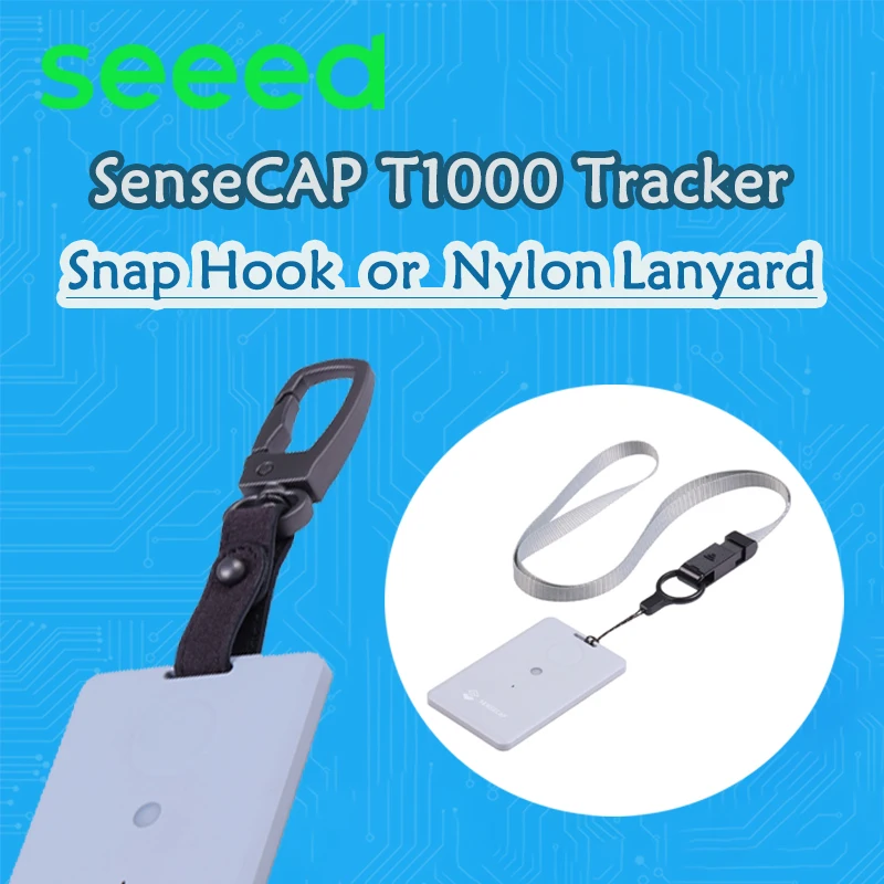 

Карабин или нейлоновый ремешок для трекера SenseCAP T1000 Легкий крепление трекера к кожаному брелоку