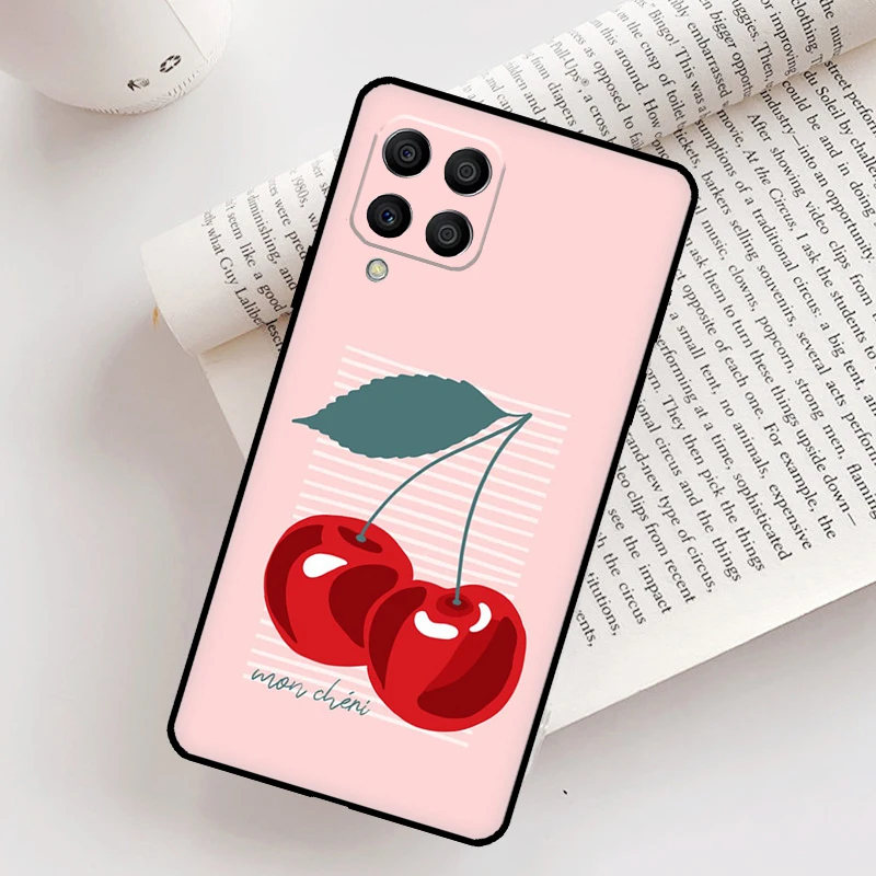 Red Cherry Summer Fruit Case For Samsung Galaxy M31 M11 M14 M34 M54 M12 M32 M52 M15 M13 M06 M16 M36 M56 M53 M35 M55