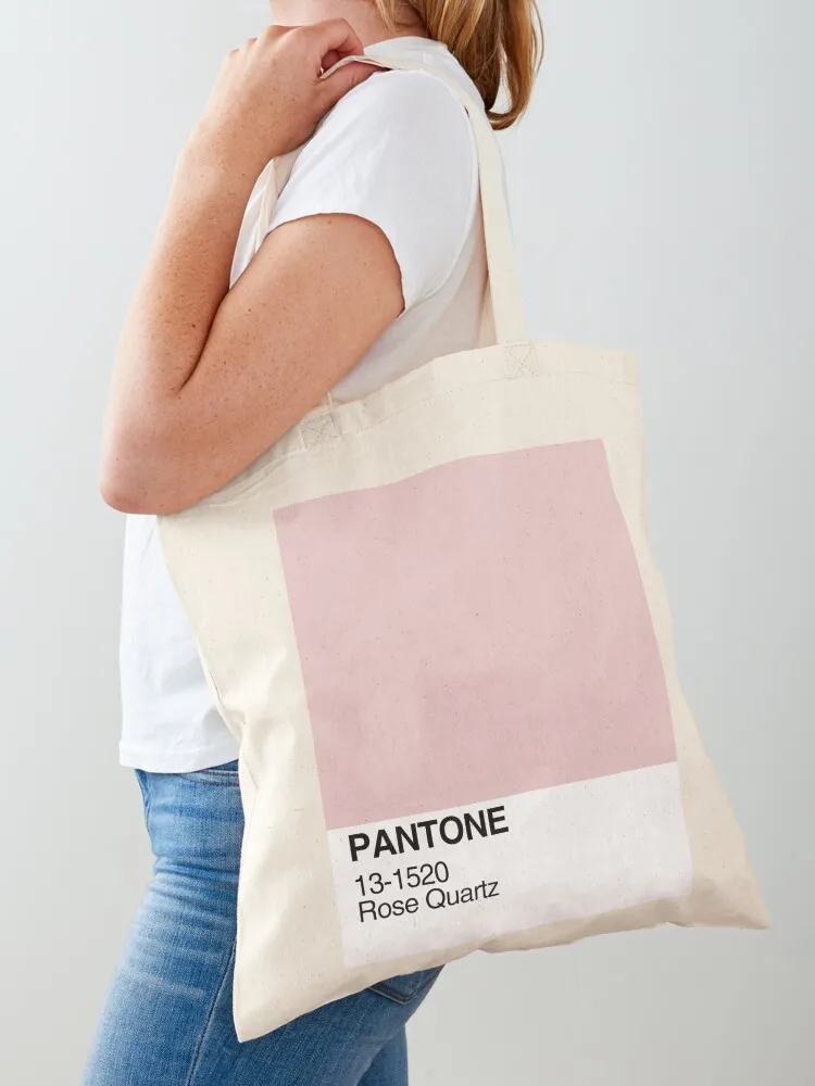 Pantone Rose Quartz Tote Bag bolso de compras mujer sac pour femme bolso de playa compras reutilizable