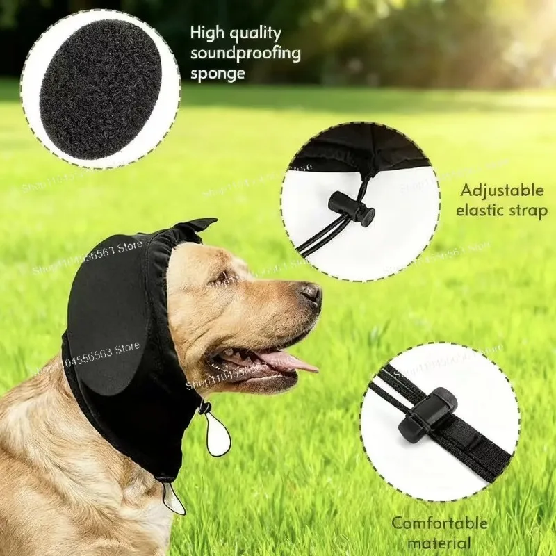 Dog noise-cancelling earmuffs - Lightning rain pet hearing protection cover