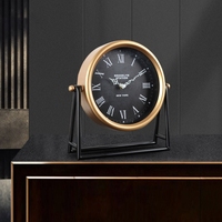 Desktop Clock Silent Decorative Clock Ornaments Holiday Decoration for TV Cabinet Desktop Clocks Home Decorati Dropshipping