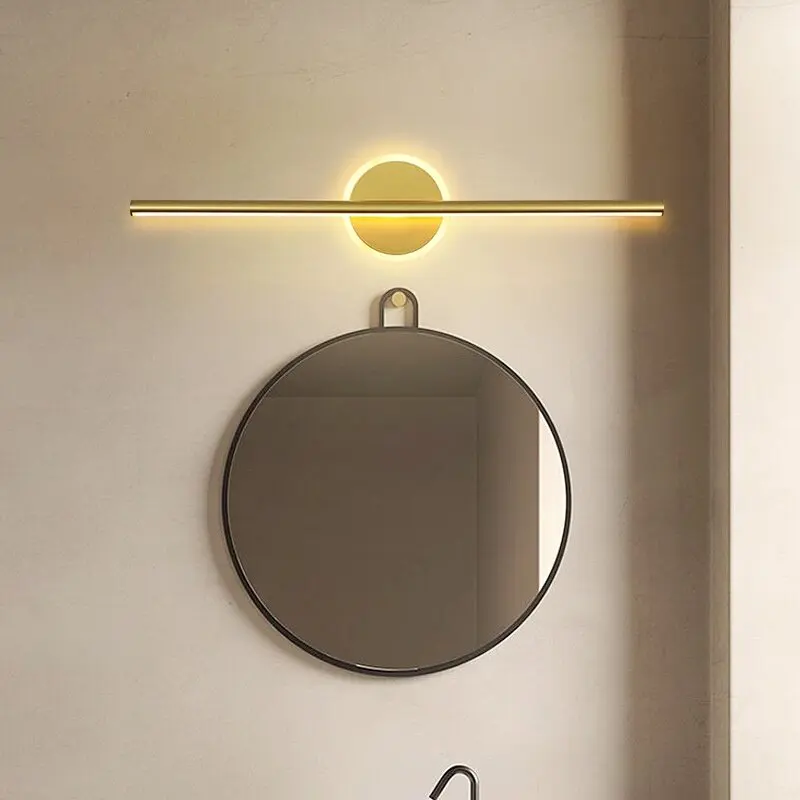 

Wall Light Mounted Mirror Lamp for Bedroom Bathroom Modern Wall Lamp Makeup Front Mirror Lamp Indoor Lighting Gold White