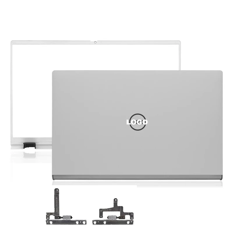 Caso superior para Dell Inspiron Laptop, LCD tampa traseira, dobradiças moldura frontal, novo, 0HY46M, 0R6VHM, 7300, 7306