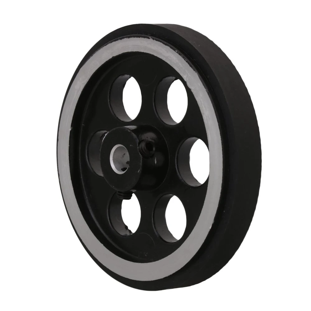 200X6mm Industrial Aluminum Rubber Measuring Rotary Encoder Meter Wheel image 4
