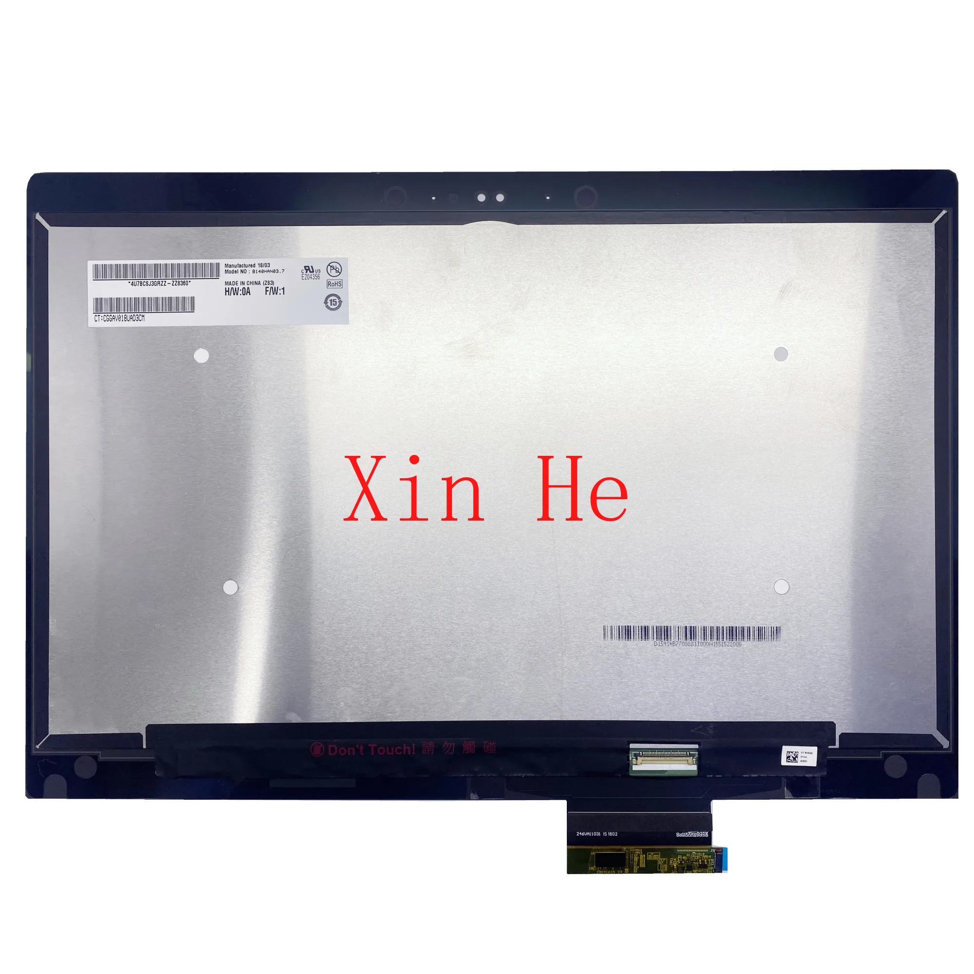 

B140HAN03.7 14.0'' Laptop LCD Touch Screen Digitizer Assembly For HP EIiteBook 840 G5 1920*1080 No-Frame