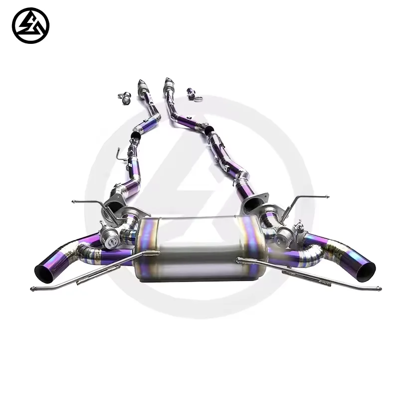 titanium exhaust for DB11/DBS/Vantage 5.2L V12 valved muffler remote control sport  catback