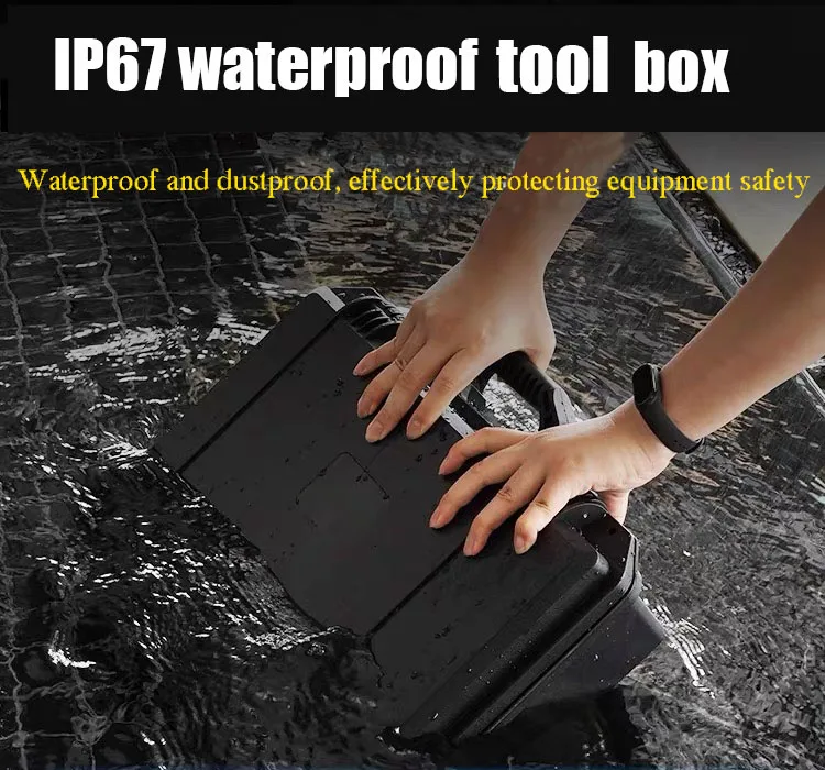 Hard Carry Case Tool box Waterproof Tool Case pelican case Safety Instrument Toolbox rigid case with foam Suitcase tools box