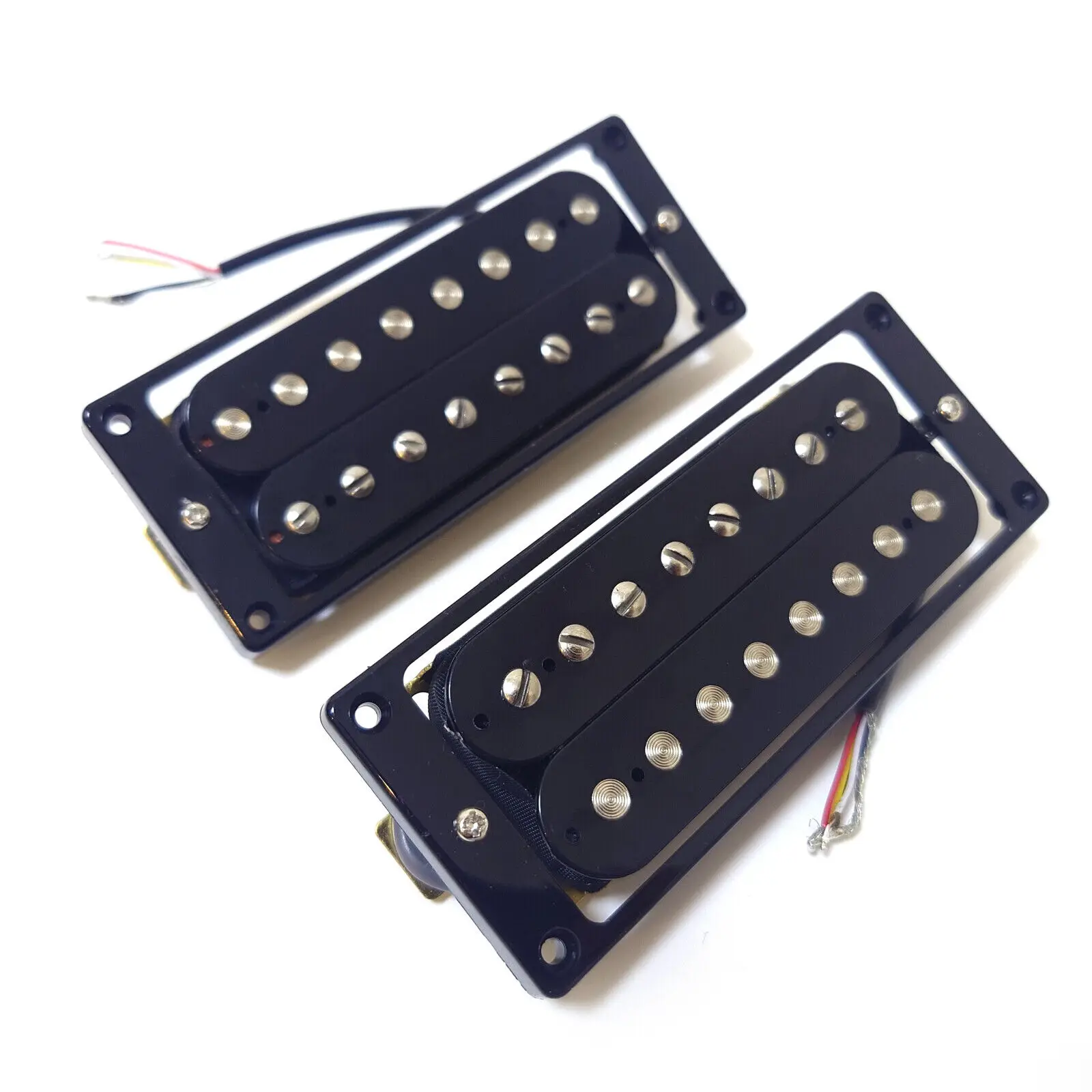 8 String Electric Guitar Humbucker 2 pcs Neck & Bridge Pickup Black 2 pcs Guitar Parts