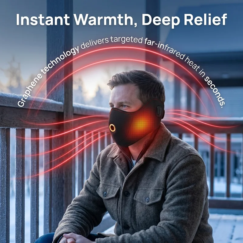 Heating Thickened Warm Anti-freeze Ear Cover Face Mask Unisex Winter Windproof Protection Mouth Nose Cover Two-in-One Design