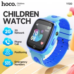 HOCO Y100 Children Smart Watch Call Function For Girl/Boy 1.44 inch HD Touch Screen 2G SIM Card LBS Location Tracker Kids Watch