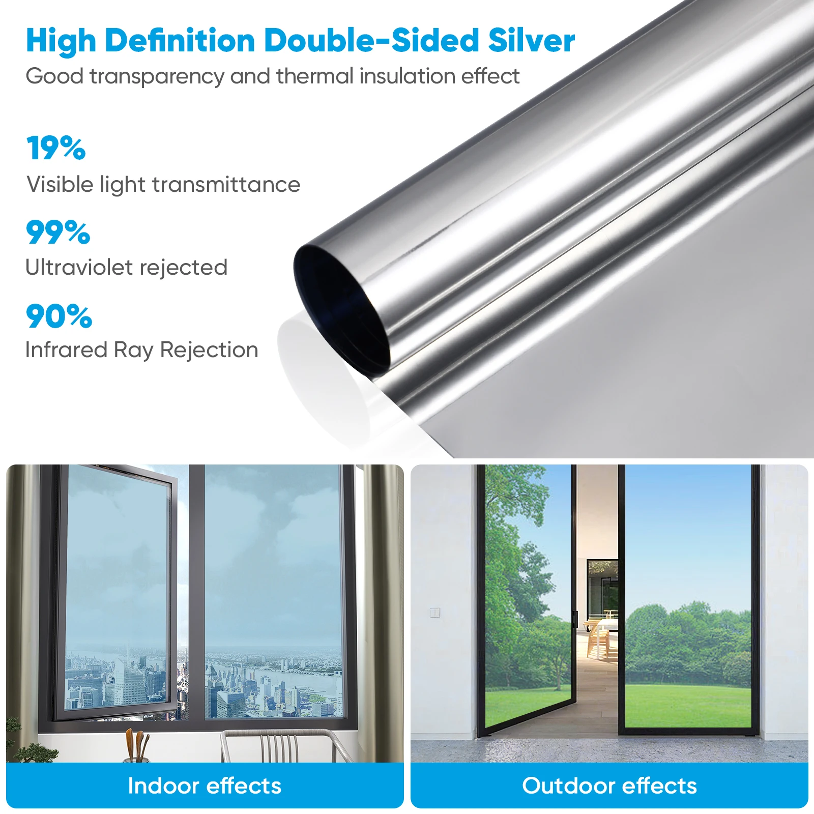 

Privacy Glass Film Window Bedroom Nighttime Home Tint Sticker Stickers for Tinted