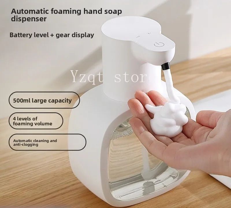 New automatic hand sanitizer machine foam washing mobile phone wall hanging intelligent induction electric children's soap