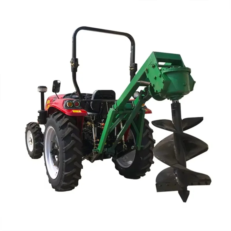 【Best-selling】 Big Power Tractor Back Auger 20cm 70cm Diameter Hole Digger Earth Auger Drill Machine