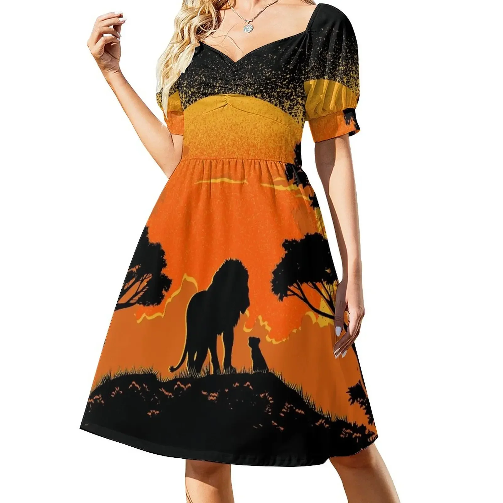 

Father and Son Short-Sleeved Dress Dresses dress for woman