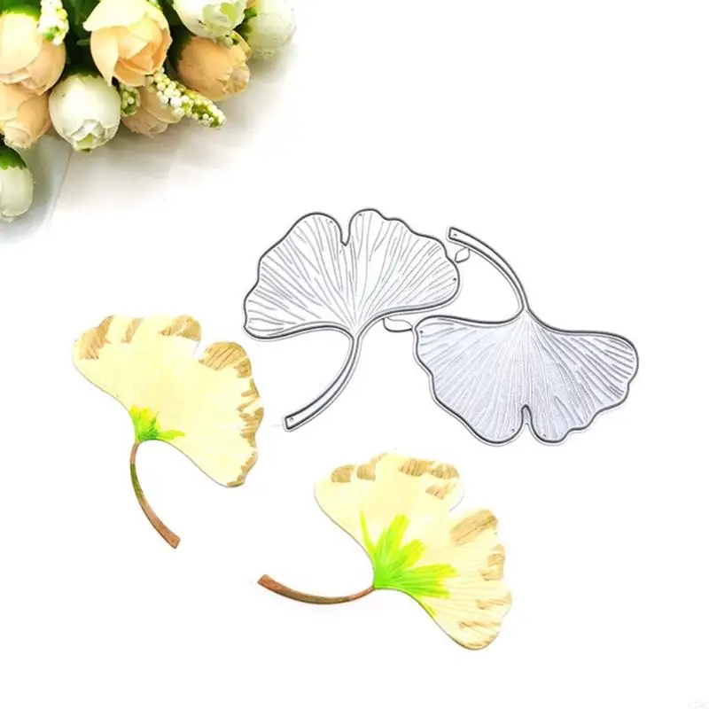 U75C Ginkgo Biloba 금속 절단 다이 스텐실 스크랩북 DIY 앨범 스탬프 종이 카드 엠보싱 장식