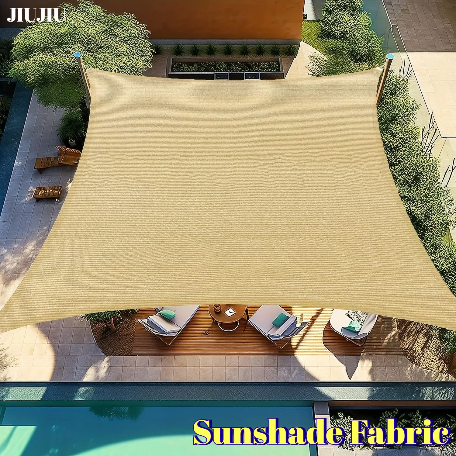 

Уличный тент-парасоль из HDPE для кемпинга, сада, патио, перголы, двора, дышащий, водопроницаемый