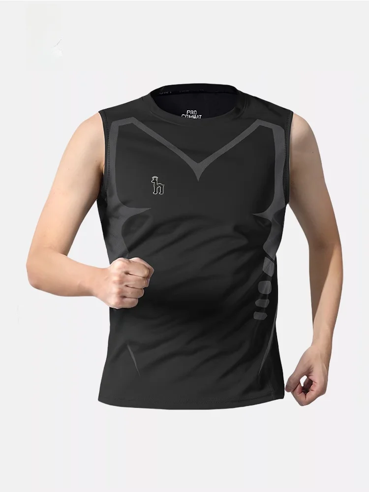 

Мужская футболка Captain Haggis Svel Ice Silk Training Vest, облегающая, для бега, фитнеса, баскетбола, летняя спортивная одежда