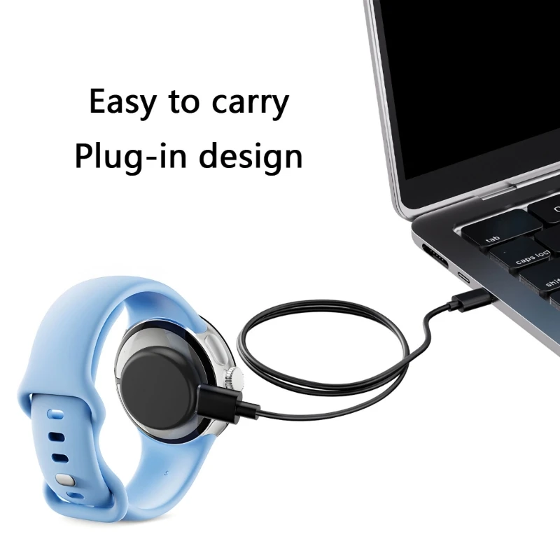 Adaptador de cargador de reloj con interfaz tipo C para Fitbit Versa 3/4/Sense/Sense 2 base de carga para Google Pixel Watch 2/Watch 3