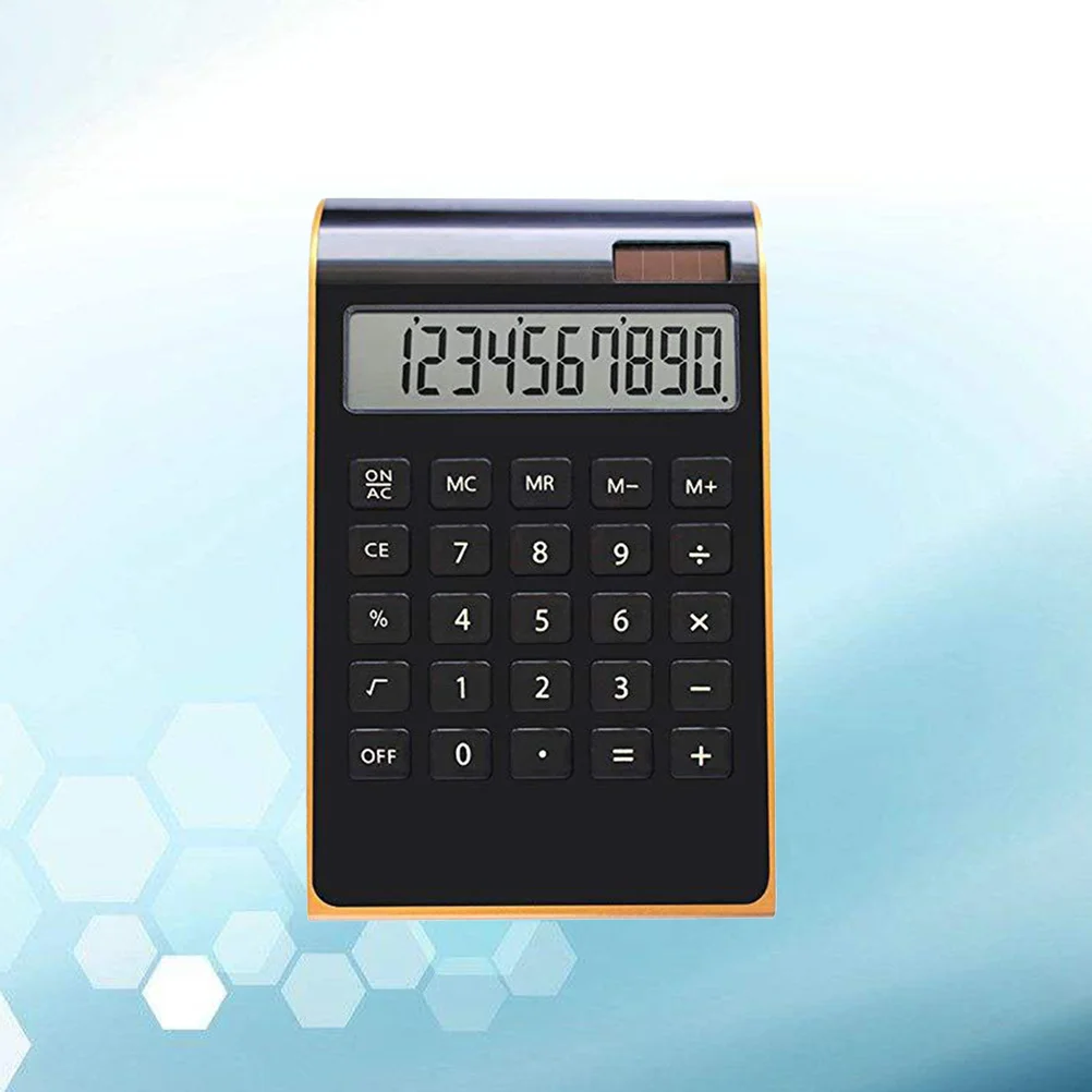 

1Pcs Calculator Ultra-Thin Black Portable Solar Electronic Calculator for Office Home School Use Efficient Calculation Tool