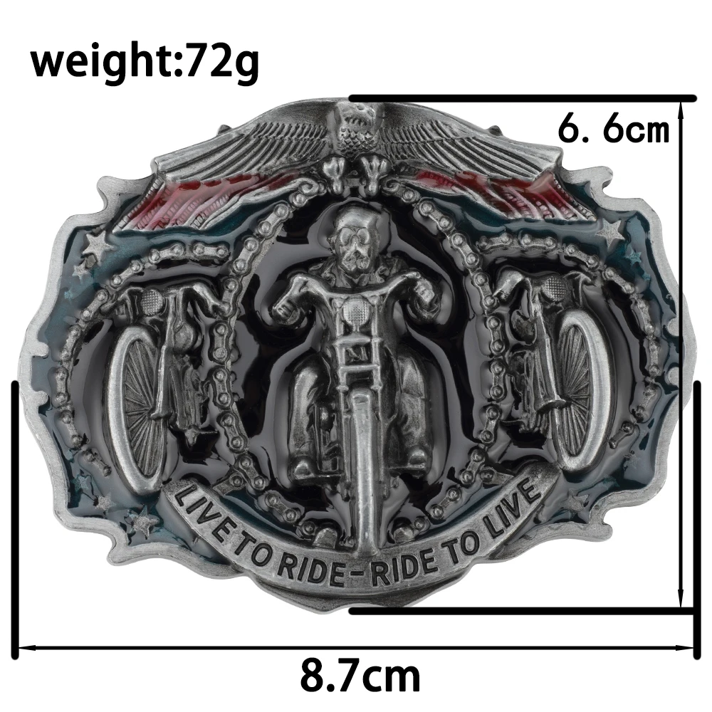 Men\'s Motorcycle Belt Buckle Decorative Retro