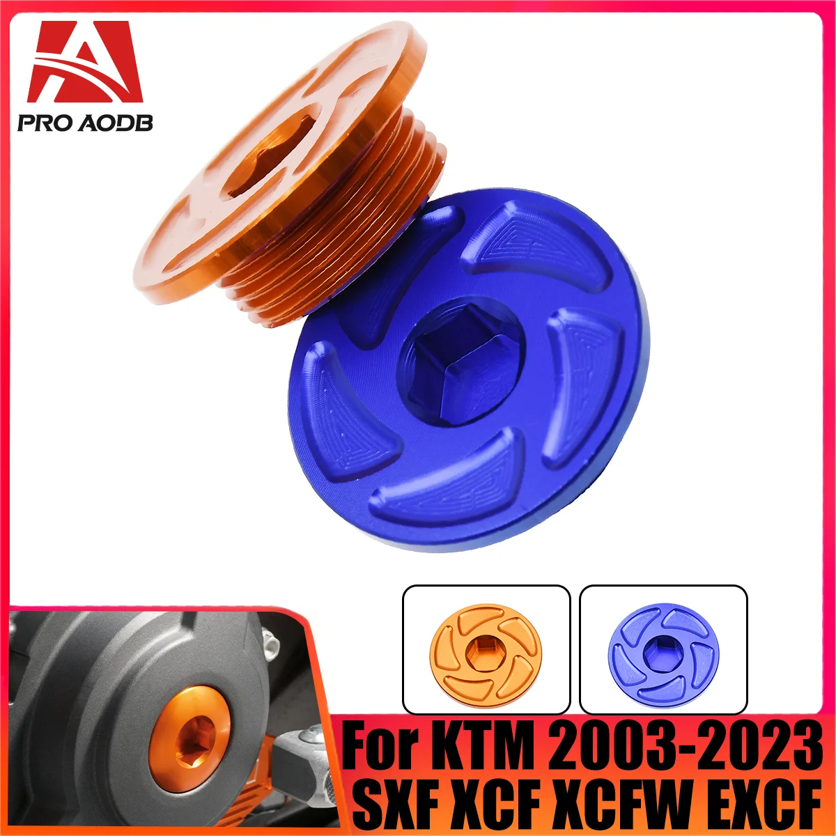 

For KTM 690 DUKE Enduro/R SMC 790 890 950 990 1290 2008-2023 Super Adventure/R/S 2003-2023 Motorcycle Engine Ignition Cover Plug