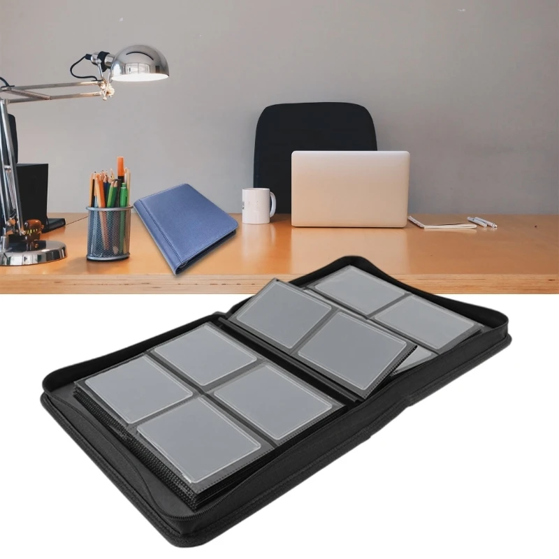 112 جيب مقاوم للماء حامل بطاقة الألعاب بطاقة الألعاب ألبوم بطاقات الألعاب عرض حامل لبطاقات ألعاب البطاقات الرياضية