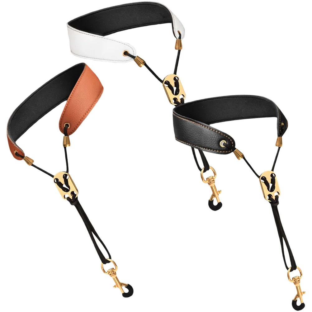 

3 Pcs Saxophone Strap Double Shoulder Alto Accessories Neck Straps Camping for Tenor Miss