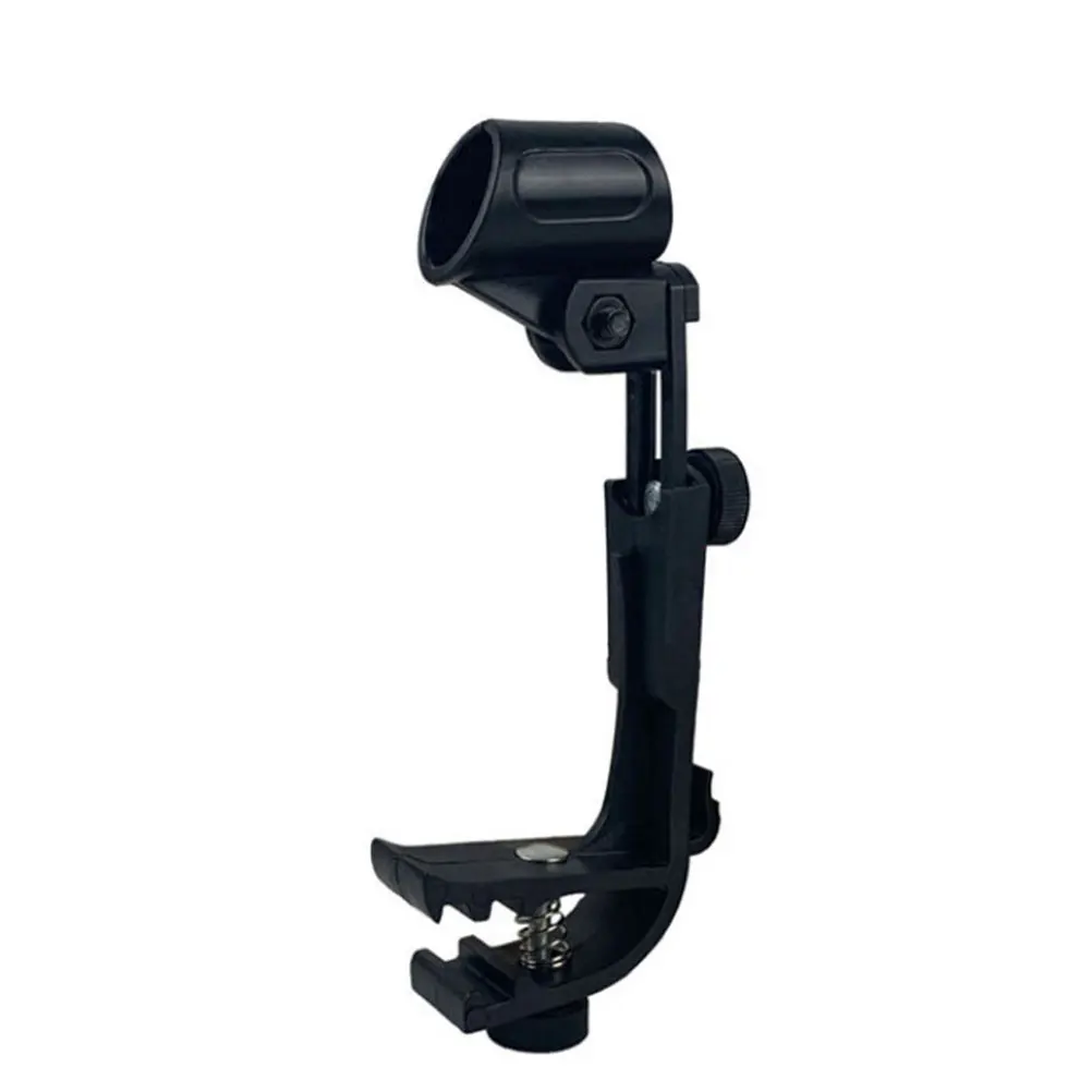 

Anti shock Microphone Clip ABS Material Compact Lightweight Portable Easy Mount Standard Drum Set Rim Handheld Microphone