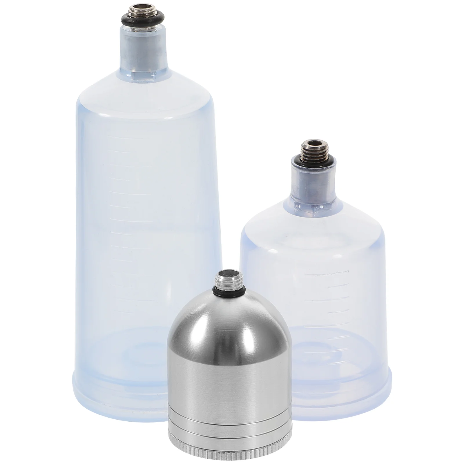 

3 Pcs Plastic Cup Airbrush Replacement Pot Clear Water Bottle Continuous Spray Metal Paint Dispenser