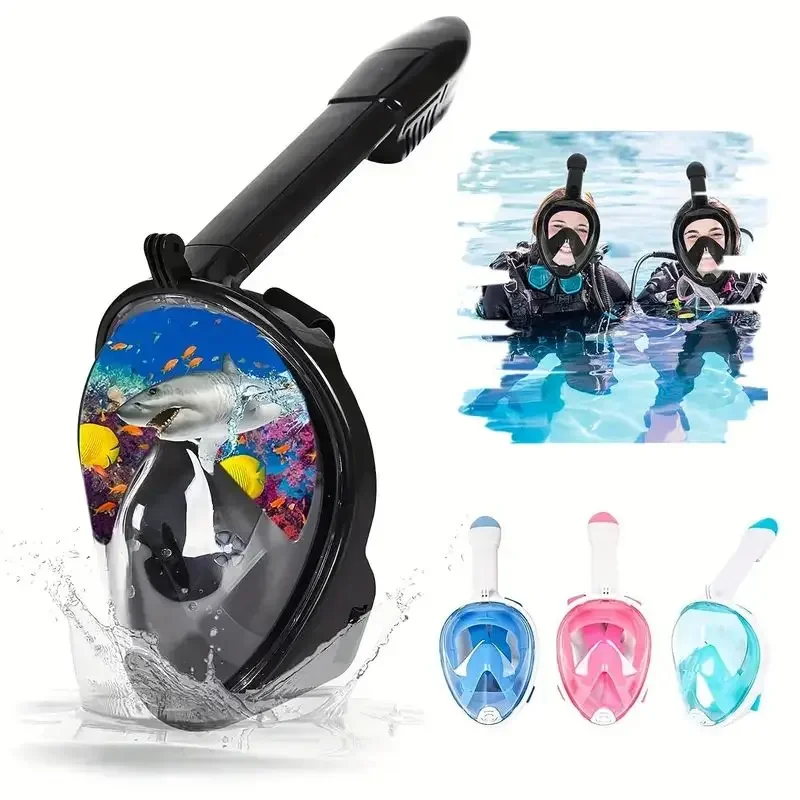 

1pcs Seaview 180 V3 Adult Full Face Snorkeling Mask-V3 is the perfect snorkeling equipment for adults-The snorkeling mask can en