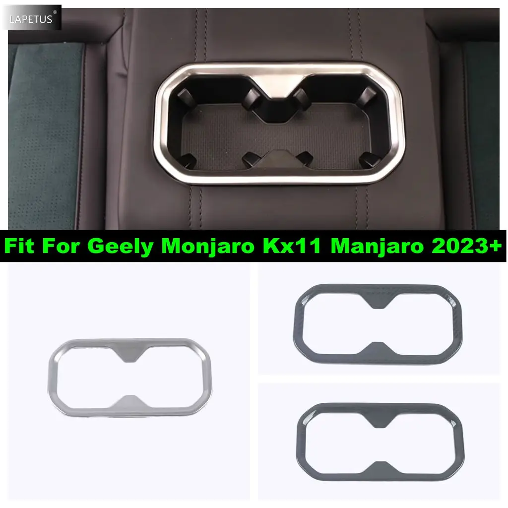 

Auto Console Central Front Water Cup Holder Decoration Cover Kit Trim Accessories Cover For Geely Monjaro Kx11 Manjaro 2023 2024